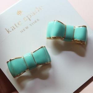 NWT Kate Spade Mint Moon River Ribbon Earrings